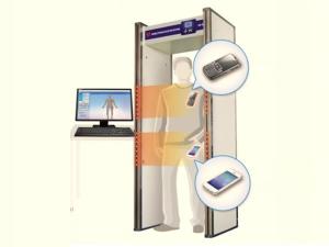  Pórtico detector, detecção de telemóveis 